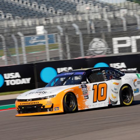 A.J. Allmendinger captured the pole for Saturday’s Pit Boss 250 presented by USA TODAY during FEVO Friday qualifying at Circuit of The Americas on Friday, March 24, 2023, as NASCAR returns to Austin, Texas.